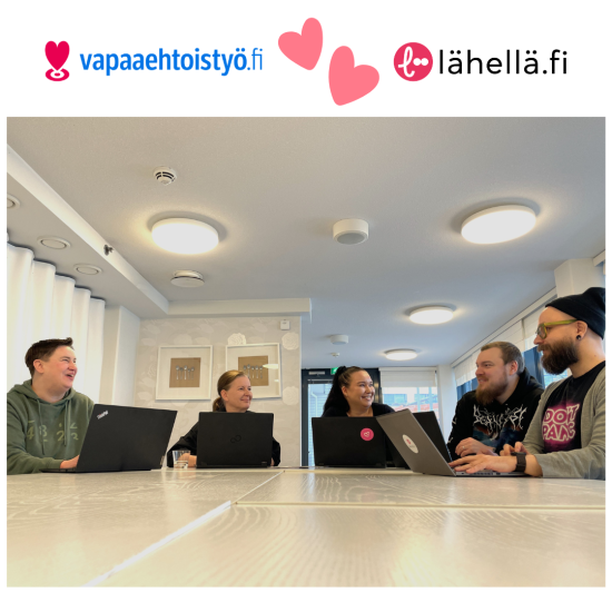 Vapaaehtoistyö.fi ja Lähellä.fi tekevät tiivistä yhteistyötä, jotta eri yhteisöjen toiminnasta ilmoittaminen olisi entistä helpompaa!